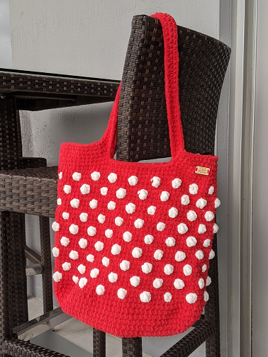 Super soft popcorn tote