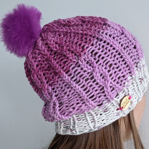 Cable knit beanie